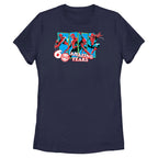 Official licensed Marvel Spider-Man 60 Amazing Years women’s t-shirt featuring a bold anniversary-style Spider-Man graphic
